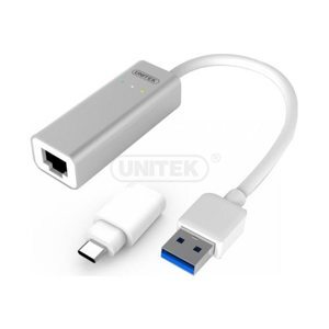 Cáp chuyển đổi USB 3.0 ra cổng Lan + Type C Unitek Y-3464A