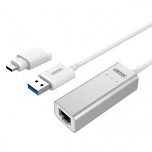 Cáp chuyển đổi USB 3.0 ra cổng Lan + Type C Unitek Y-3464A