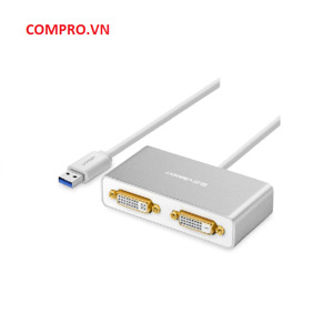 Cáp chuyển đổi USB 3.0 sang 2 DVI Ugreen 40246