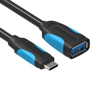 Cáp chuyển đổi USB 3.0 sang Type-C OTG Female to Male dài 25cm Vention VAS-A51-B025