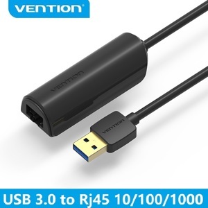 Cáp chuyển đổi USB 3.0 to LAN 1000Mbps Ethernet Vention CEHBB(15cm)