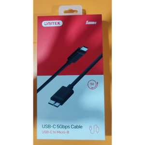 Cáp chuyển đổi USB 3.1 Type-C sang Micro B Unitek Y-C475BK