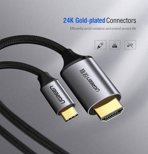 Cáp chuyển đổi USB-C sang HDMI hỗ trợ 4K 60Hz dài 3m Ugreen 50766