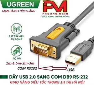 Cáp chuyển đổi USB sang RS232 Ugreen 20223 3m