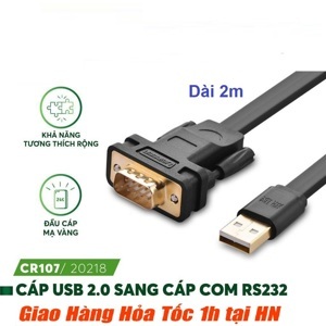 Cáp chuyển đổi USB to Com Ugreen 20218 2m