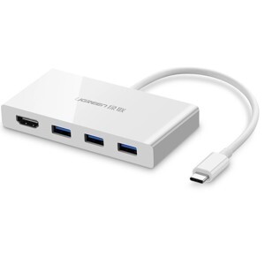 Cáp chuyển đổi USB Type-C sang HUB 3.0 & HDMI Ugreen 40374