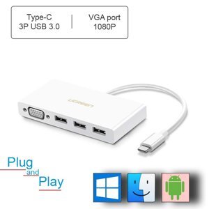 Cáp chuyển đổi USB Type-c sang VGA Ugreen 40375