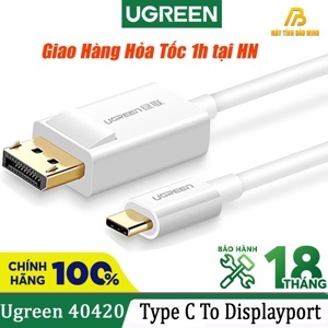 Cáp chuyển đổi USB Type-C to Displayport Ugreen 40420