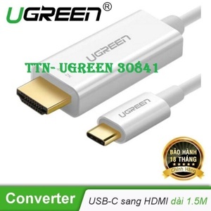 Cáp chuyển đổi USB Type-C to HDMI Ugreen 30841 - 1,5m