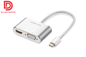 Cáp chuyển đổi USB type-C to HDMI và VGA Ugreen 50317