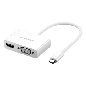 Cáp chuyển đổi USB type C to HDMI/VGA Ugreen 30843