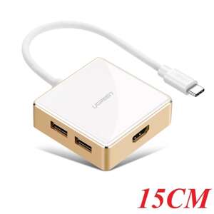 Cáp chuyển đổi USB type C to HDMI + Hub USB 2.0 - 3.0 hỗ trợ sạc Macbook Ugreen 30441