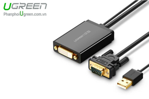 Cáp chuyển đổi VGA to DVI 24+1 Ugreen 30839