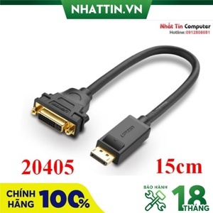 Cáp chuyển DP to DVI chính hãng Ugreen 20405