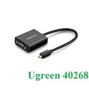 Cáp chuyển Micro HDMI to VGA+Audio Ugreen 40268