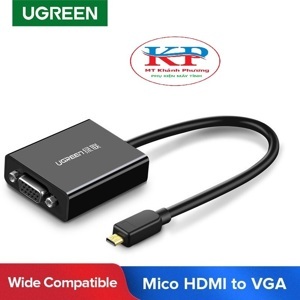 Cáp chuyển Micro HDMI to VGA+Audio Ugreen 40268