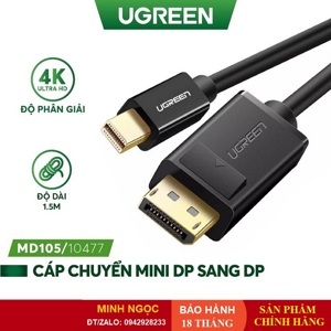 Cáp chuyển Mini Displayport sang Displayport 1.5M Ugreen 10477