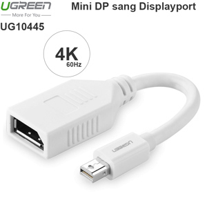 Cáp chuyển  Mini Displayport to Displayport  âm 15cm  Ugreen 10445