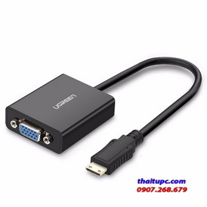 Cáp chuyển Mini HDMI to VGA + Audio Ugreen 40270