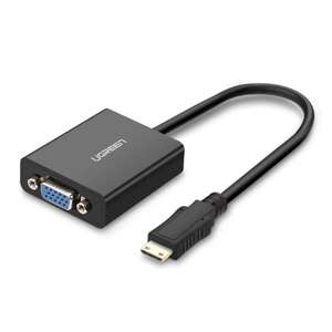 Cáp chuyển Mini HDMI to VGA + Audio Ugreen 40270