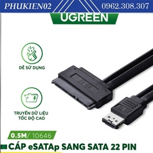 Cáp chuyển Sata sang eSata Ugreen 10646