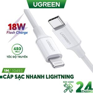 Cáp chuyển Type C sang Lightning dài 1m Ugreen 60751