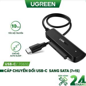 Cáp chuyển Type C to SATA ổ cứng 2.5 inch dài 50cm Ugreen 70610