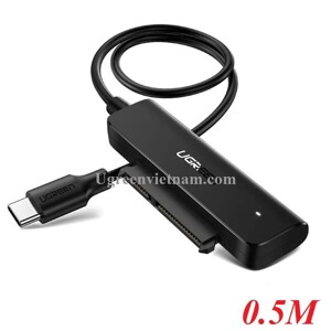 Cáp chuyển Type C to SATA ổ cứng 2.5 inch dài 50cm Ugreen 70610
