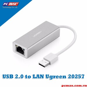 Cáp chuyển USB 2.0 to LAN 10/100Mbps Ugreen 20257
