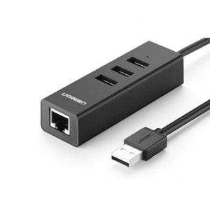 Cáp chuyển USB 2.0 to LAN + Hub USB 2.0 Ugreen 30301