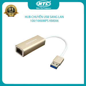 Cáp chuyển USB 3.0 ra lan Gigabite Kingmaster KM006