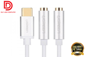 Cáp chuyển USB-C sang 2 cổng Audio 3.5 Ugreen 30732