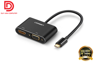 Cáp chuyển USB-C sang HDMI và VGA Ugreen 50318