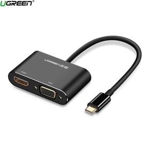 Cáp chuyển USB-C sang HDMI và VGA Ugreen 50318