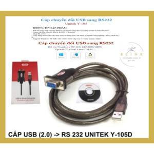 Cáp chuyển USB ra RS232 đầu cái 1.5M Unitek Y-105D