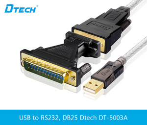 Cáp chuyển USB sang Com RS232 Dtech DT-5003A