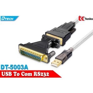 Cáp chuyển USB sang Com RS232 Dtech DT-5003A