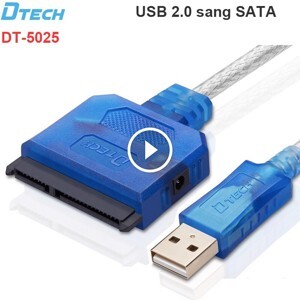 Cáp chuyển USB sang Sata Dtech DT5025 dùng cho ổ cứng 2.5