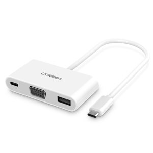 Cáp chuyển USB Type C 3.1 to USB 3.0 + VGA Ugreen 30376