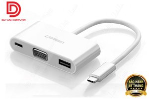 Cáp chuyển USB Type C 3.1 to USB 3.0 + VGA Ugreen 30376