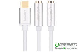 Cáp chuyển USB Type C ra Jack 3.5mm kép Ugreen AV144