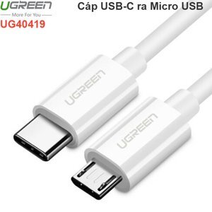 Cáp chuyển USB Type C sang Micro USB Ugreen 40419