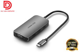 Cáp chuyển USB type-C sang VGA/ Hub USB 3.0 Ugreen 50210