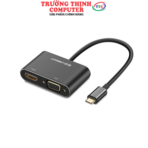 Cáp chuyển USB Type C to HDMI + VGA Ugreen 50738