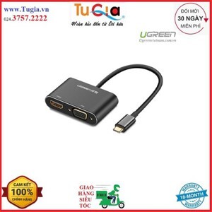 Cáp chuyển USB Type C to HDMI + VGA Ugreen 50738