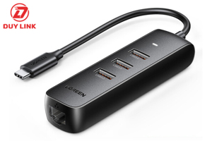Cáp chuyển USB Type C to Lan + USB HUB Ugreen 10917
