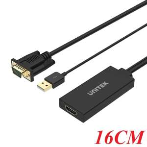 Cáp chuyển VGA + USB sang HDMI Unitek Y-8711