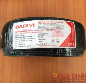 Cáp điện Cadivi CV-6 (7/1.04) 0.6/1kV