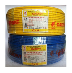 Cáp điện Cadivi CV-6 (7/1.04) 0.6/1kV