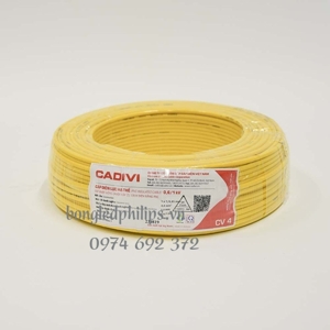 Cáp điện Cadivi CV-6 (7/1.04) 0.6/1kV